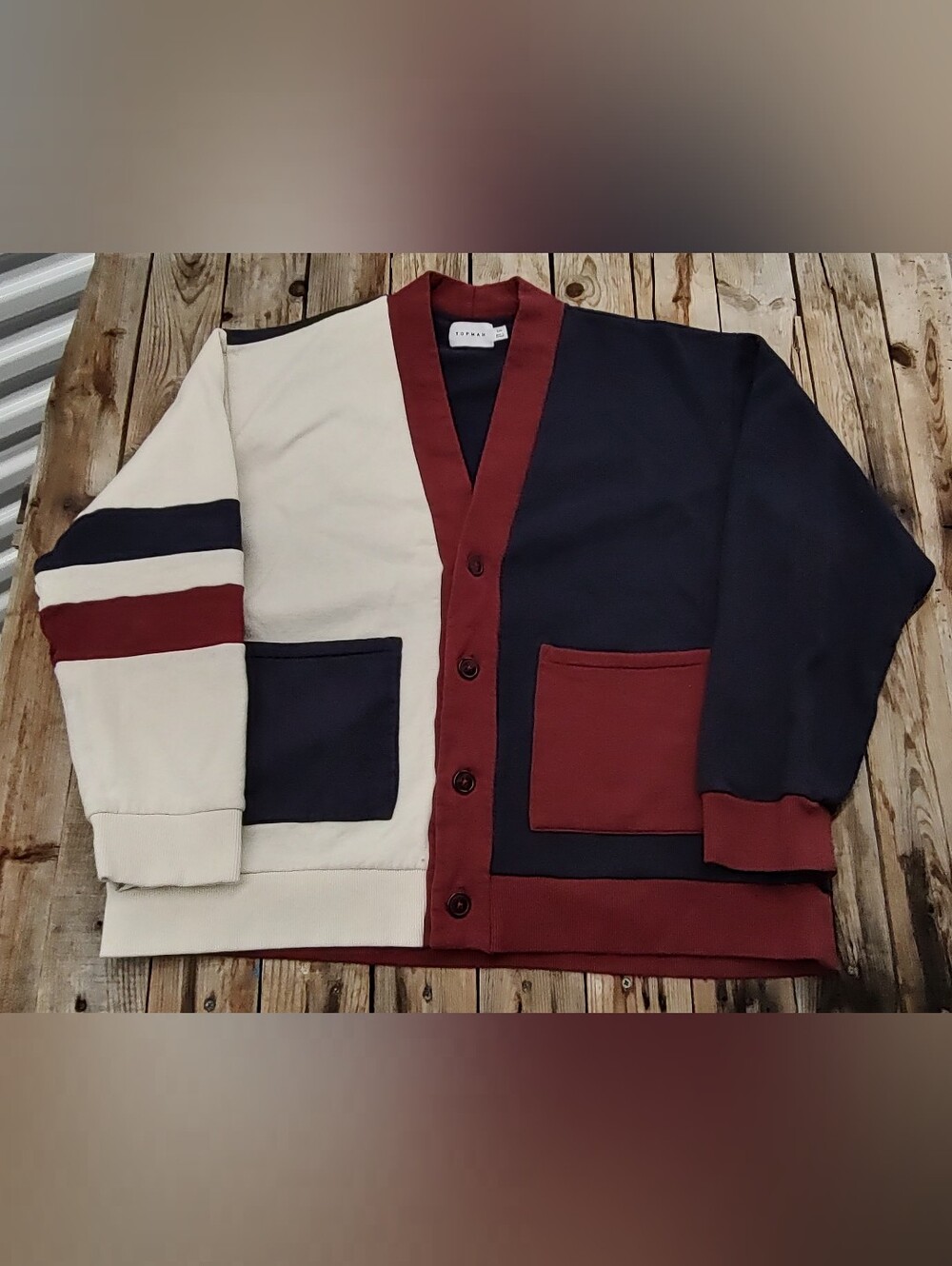 2000's Topman cut & sew cardigan  men's Size 2XL